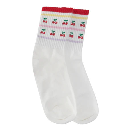 Cherry Stripe Socks