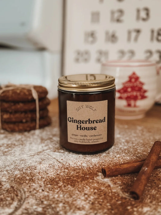 Gingerbread House Candle