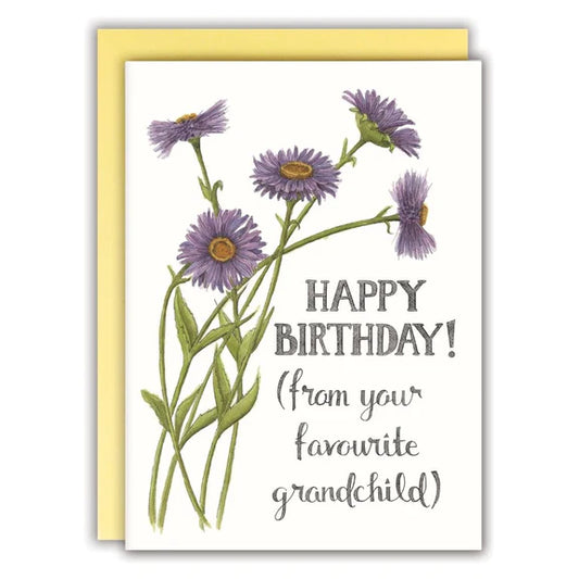 Happy Birthday (from your fav grandchild) Card