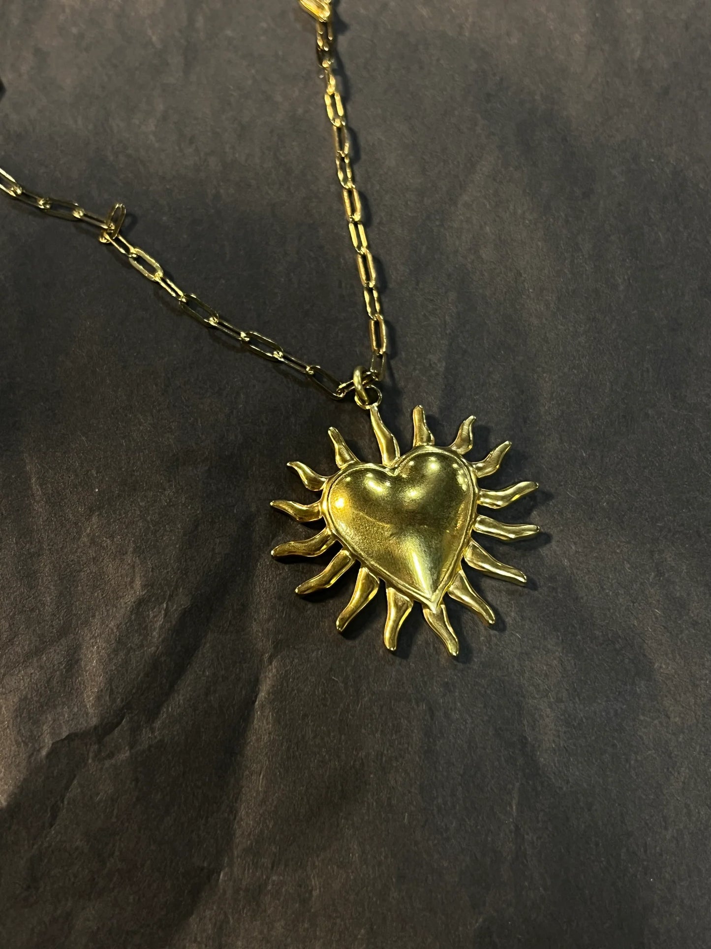 Heart Sun Necklace