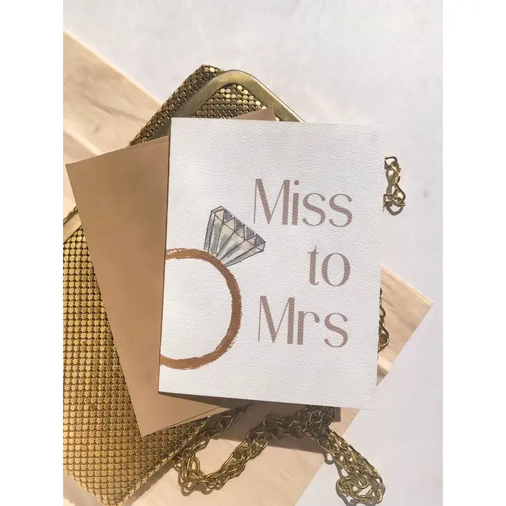 Miss to Mrs Card