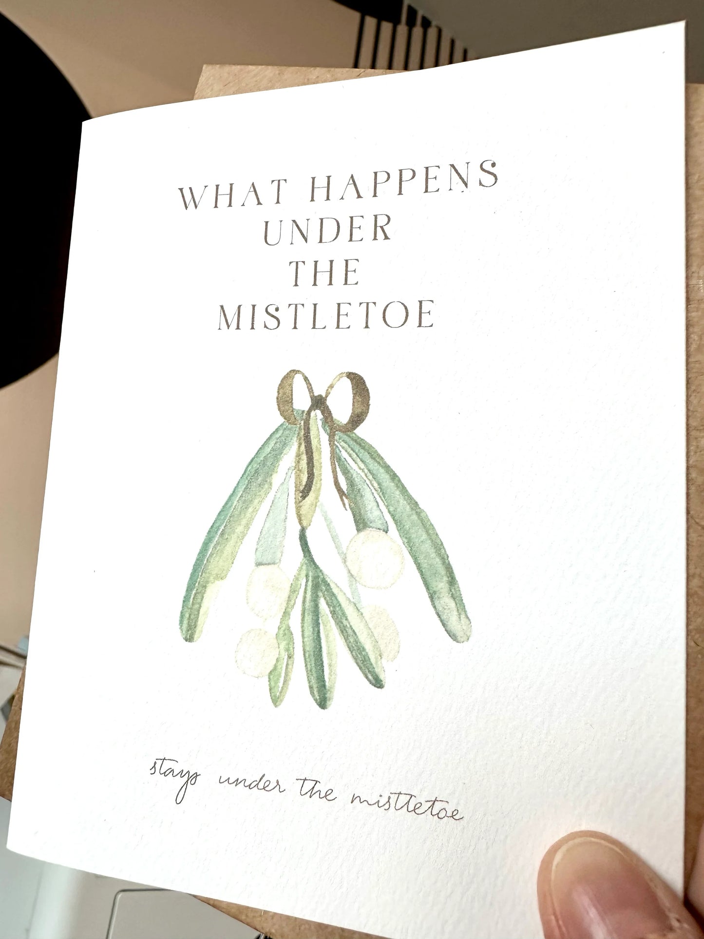 What Happens Under The Mistletoe