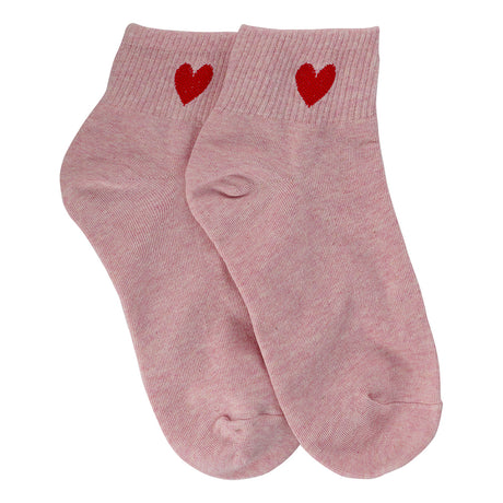 Pink Ankle Socks Red Heart