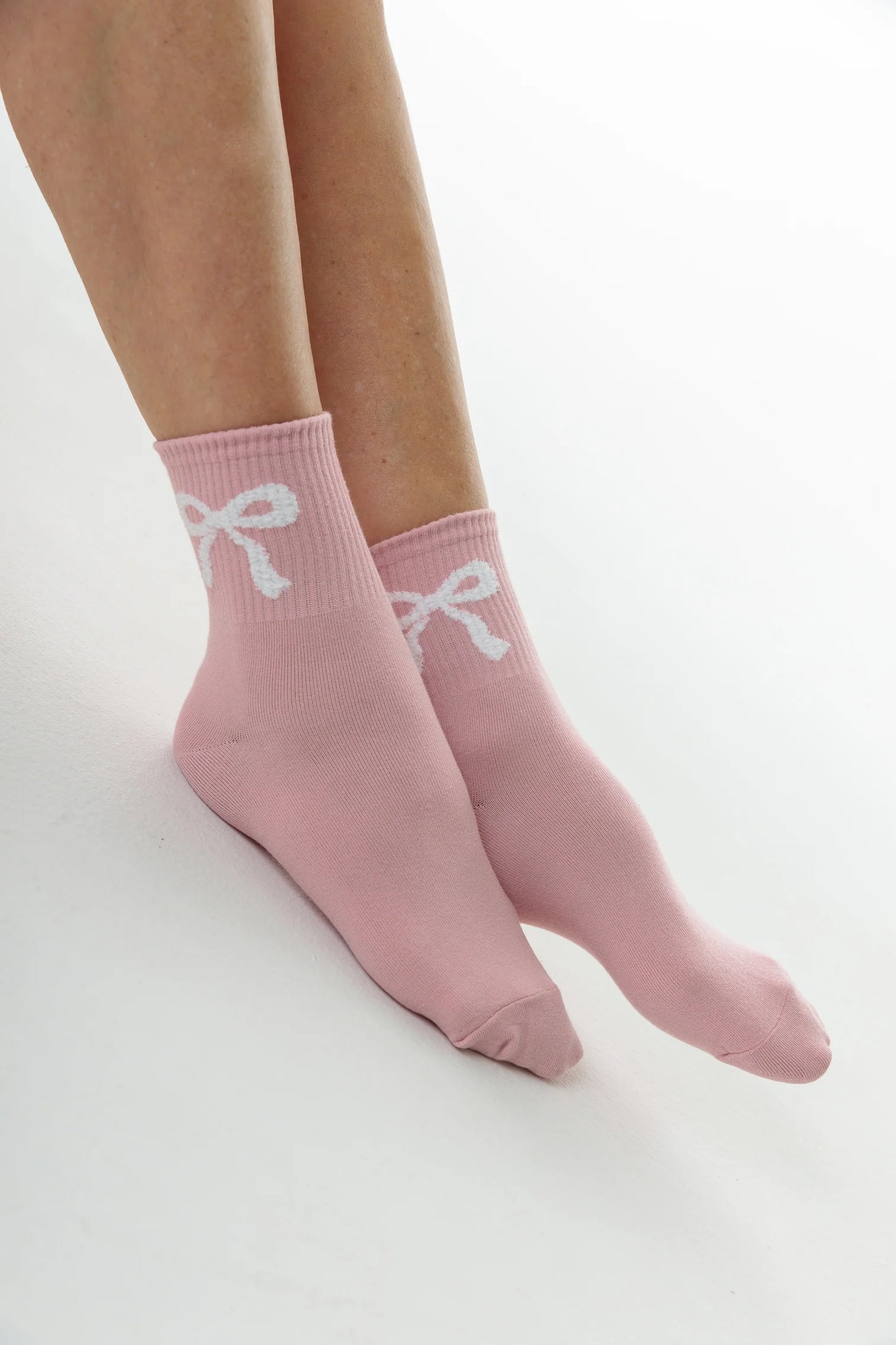 Pink Bow Socks