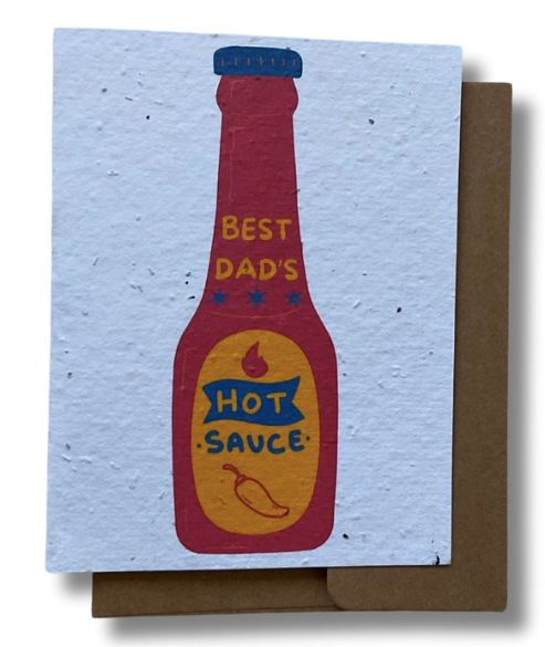 Best Dad's Hot Sauce Card