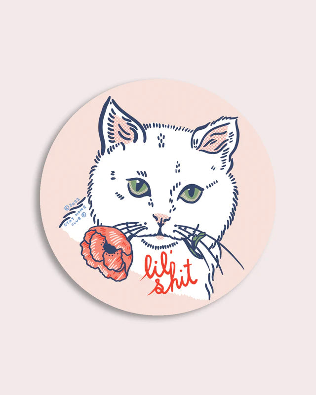 Lil Shit (Cat) Vinyl Sticker