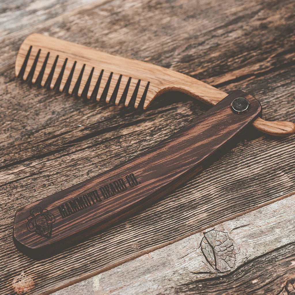 Straight Razor Folding Beard Comb