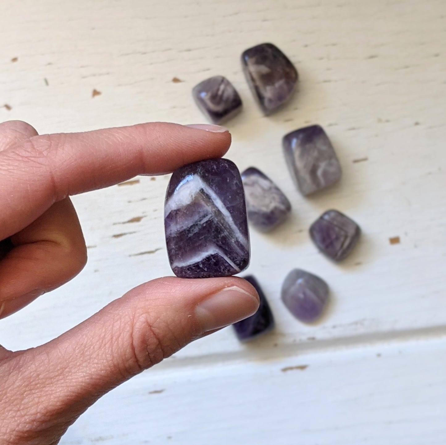 Chevron Amethyst Polished