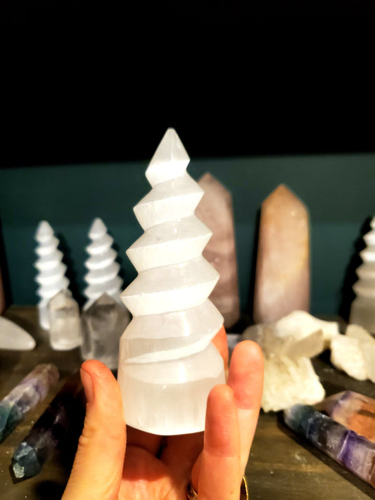 Selenite Spiral Tower